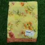 Women Premium Cotton Saree with Floral Artistic Finish