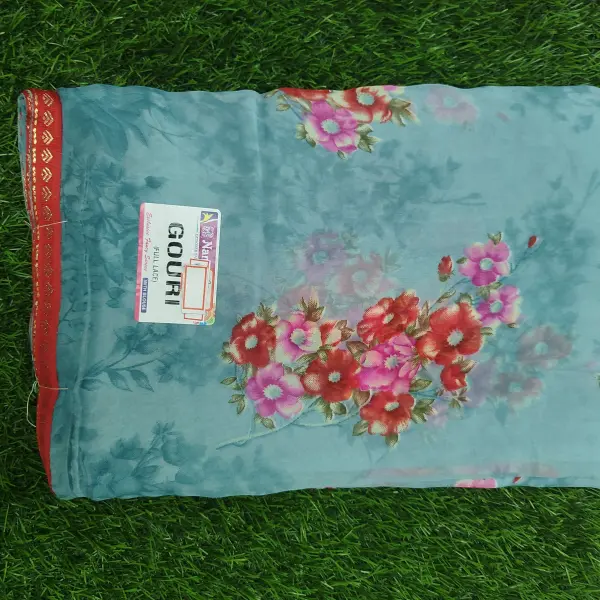 Women Stylish Printed Saree with Breathable Cotton Texture