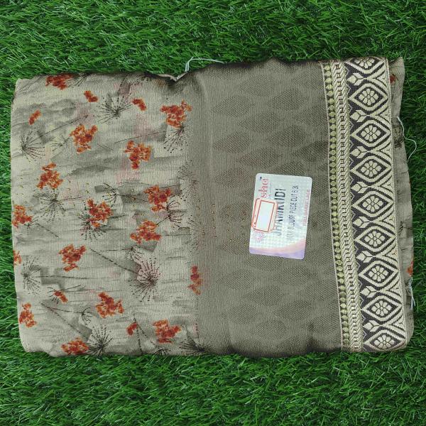 Women Printed Cotton Saree for Casual Trends with Stylish Artwork