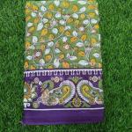 Women Floral Printed Cotton Fancy Saree with Soft Finish