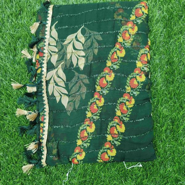 Women Designer Fashion Saree with Decorative Printed Border