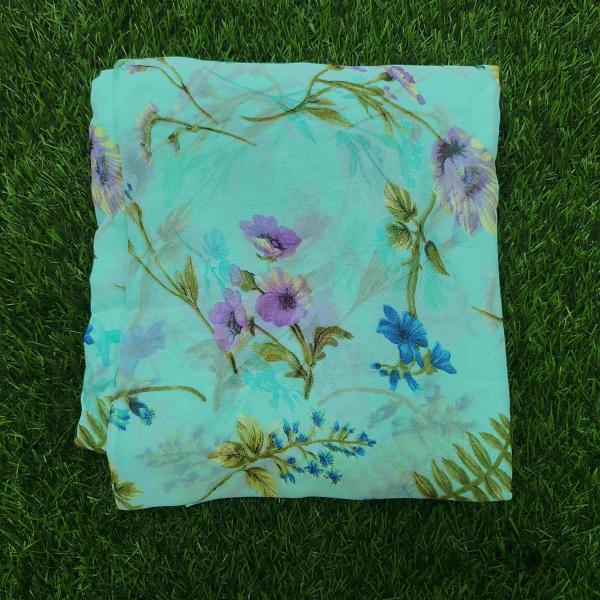 Women Fashion Floral Saree with Breathable Soft Material
