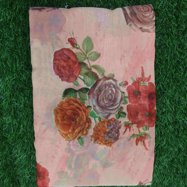 Women Graceful Casual Saree with Breathable Floral Texture