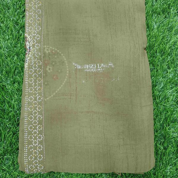 Women Chic Daily Wear Saree with Floral Border Finish