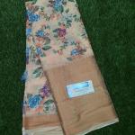 Women Breathable Cotton Saree with Trendy Printed Finish
