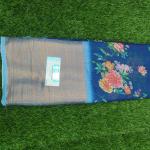 Women Floral Border Saree with Smooth Fabric Texture