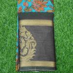 Women Fancy Cotton Saree with Designer Printed Artwork