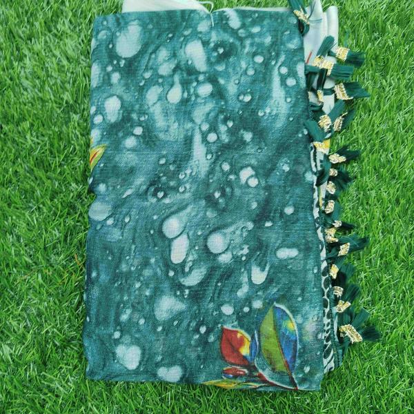 Women Linen Cotton Saree for Office Comfort with Relaxed Minimal Design