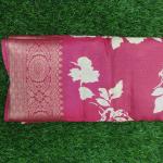 Women Elegant Cotton Saree with Stylish Printed Border Design