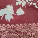 Women Elegant Party Wear Saree with Floral Printed Detailing