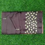 Women Linen Cotton Saree for Smart Casual Dressing with Clean Finish