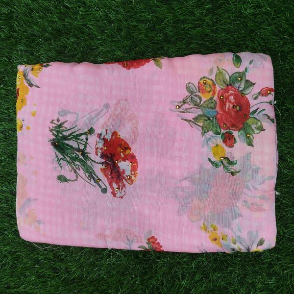 Women Printed Cotton Saree for Creative Daily Styling with Floral Prints