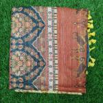 Women Cotton Saree for Relaxed Office Wear with Soft Fabric Feel