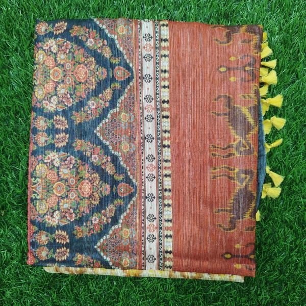 Women Cotton Saree for Relaxed Office Wear with Soft Fabric Feel
