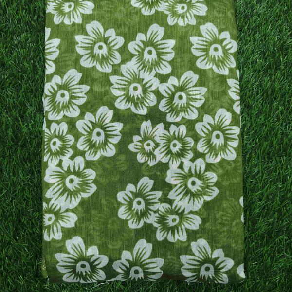 Women Printed Cotton Saree for Daily Office Wear with Modern Artwork
