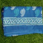 Women Printed Cotton Saree for Artistic Office Fashion with Elegant Motifs