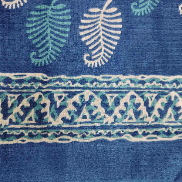 Women Printed Cotton Saree for Artistic Office Fashion with Elegant Motifs