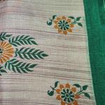 Women Linen Cotton Saree for Relaxed Daily Looks with Clean Finish