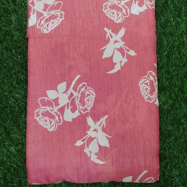 Women Lightweight Floral Cotton Saree with Soft Fabric