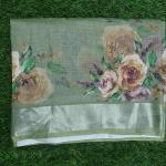 Women Floral Printed Cotton Fancy Saree with Soft Finish