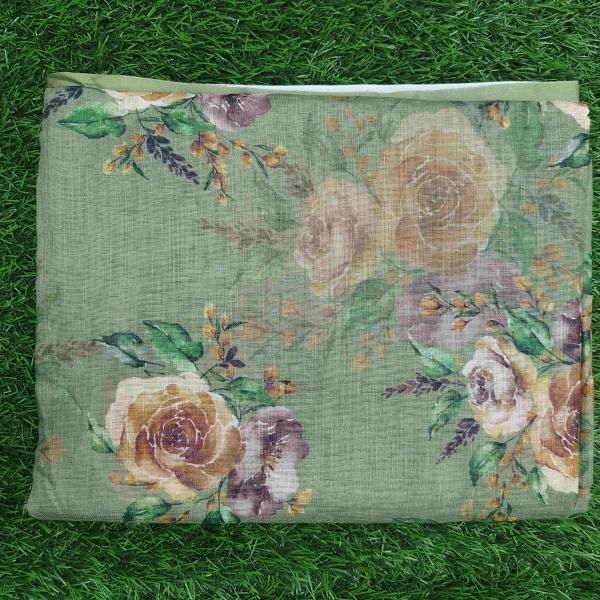 Women Floral Printed Cotton Fancy Saree with Soft Finish