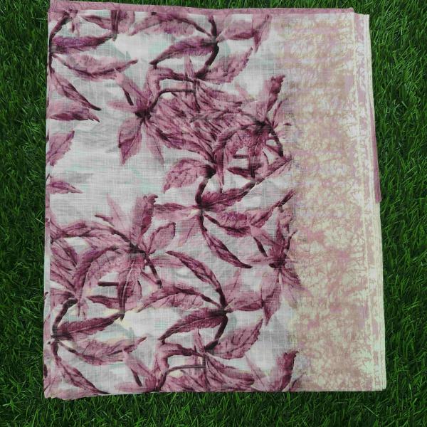 Women Elegant Cotton Fancy Saree with Floral Elegance
