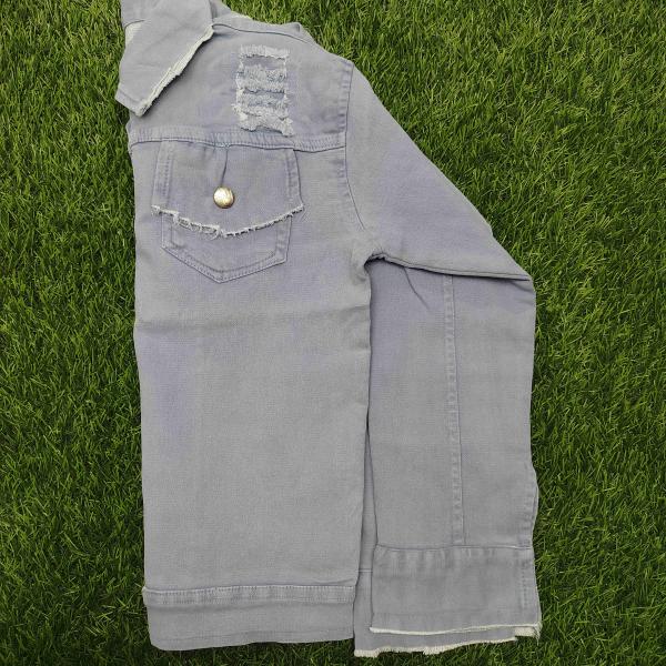 Pop Art Doodle Printed Denim Vest – Sleeveless Jacket