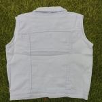 Funky Cartoon Design Denim Vest – Trendy Sleeveless Jacket