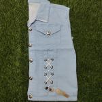 Funky Cartoon Design Denim Vest – Trendy Sleeveless Jacket