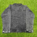 Color Splash Printed Denim Vest – Casual Wear Sleeveless