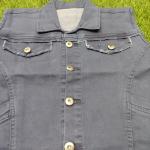 Youth Style Graphic Denim Vest – Modern Street Jacket