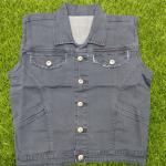 Youth Style Graphic Denim Vest – Modern Street Jacket