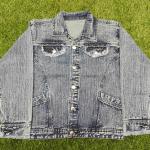 Playful Doodle Art Denim Vest – Stylish Sleeveless Fit