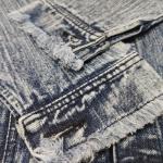 Playful Doodle Art Denim Vest – Stylish Sleeveless Fit