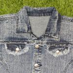 Playful Doodle Art Denim Vest – Stylish Sleeveless Fit