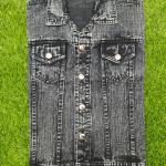 Trendy Multicolor Graphic Denim Vest – Urban Wear
