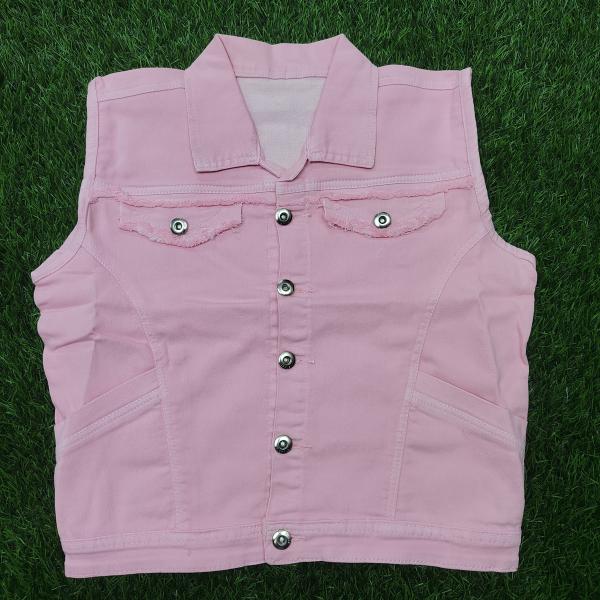 Creative Art Print Denim Vest – Premium Sleeveless Jacket