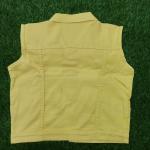 Minimal Plain Denim Vest – Clean Look Sleeveless Jacket