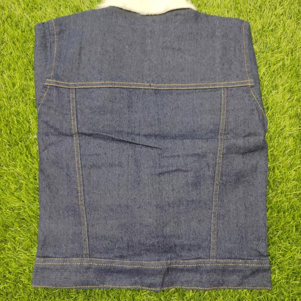 Vintage Wash Denim Vest – Retro Sleeveless Jacket
