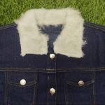 Bold Graphic Denim Vest – Statement Sleeveless Jacket