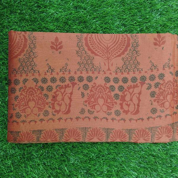 Women Linen Cotton Saree with Soft Natural Weave