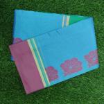 Women Printed Cotton Saree with Artistic Design Print